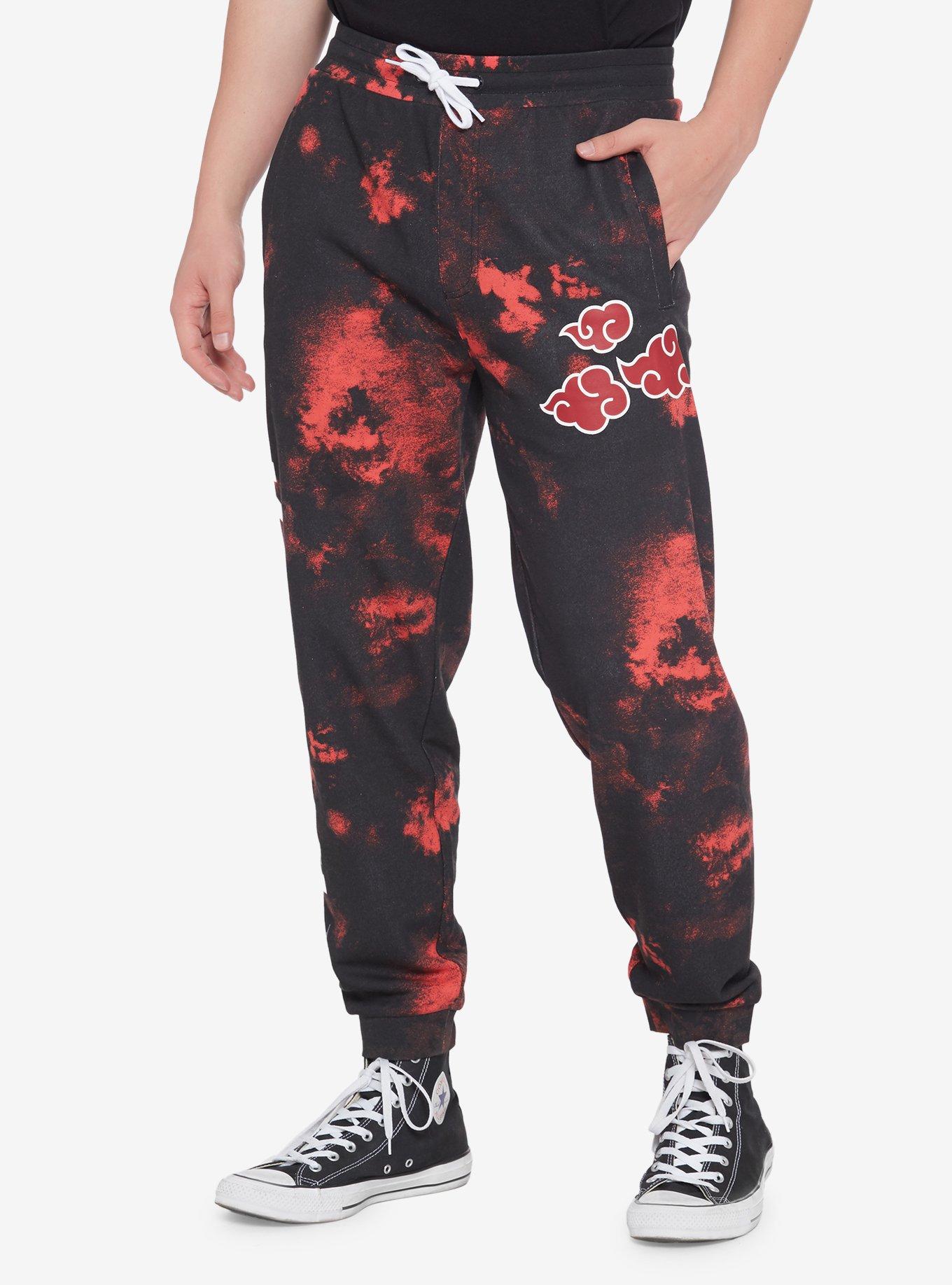 Naruto Shippuden Akatsuki Tie-Dye Sweatpants | Hot Topic