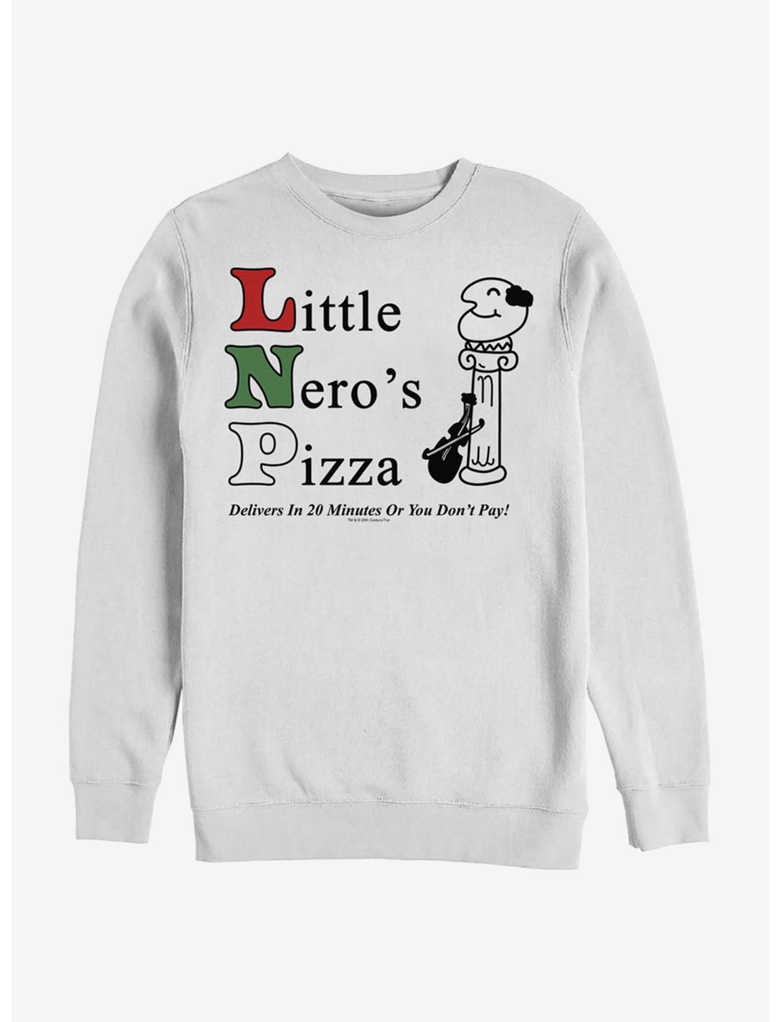 Home Alone Little Nero's Pizza Sweatshirt, WHITE, hi-res