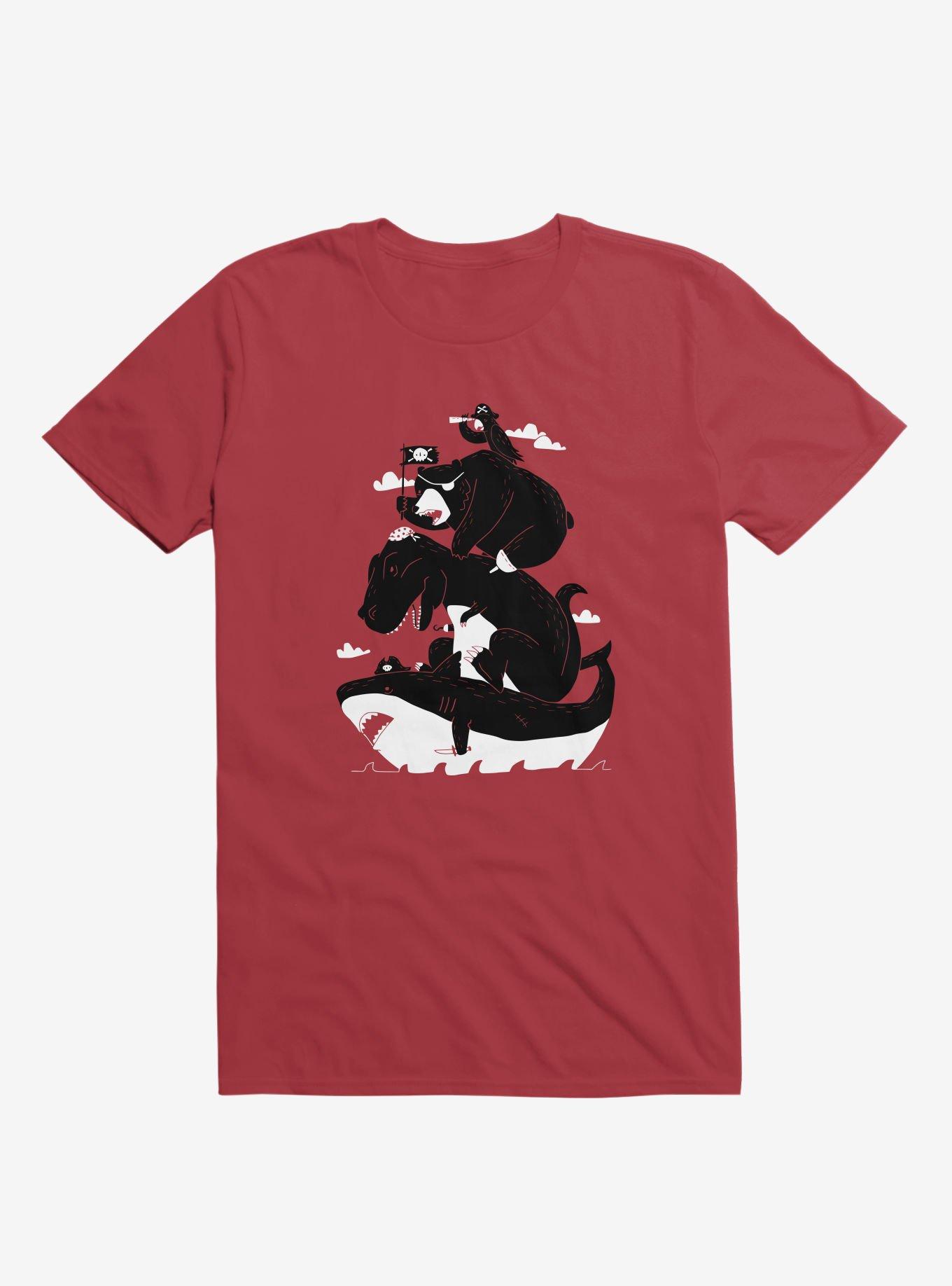 Best Pirates Red T-Shirt, RED, hi-res