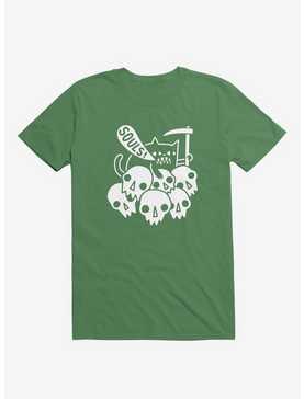 Cat Got Your Soul? Skulls Kelly Green T-Shirt, , hi-res