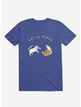 Cat Vs. Pizza Royal Blue T-Shirt, ROYAL, hi-res