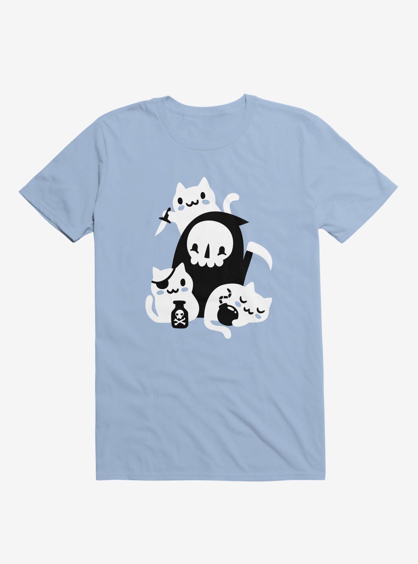 Death's Little Helpers Light Blue T-Shirt, LIGHT BLUE, hi-res