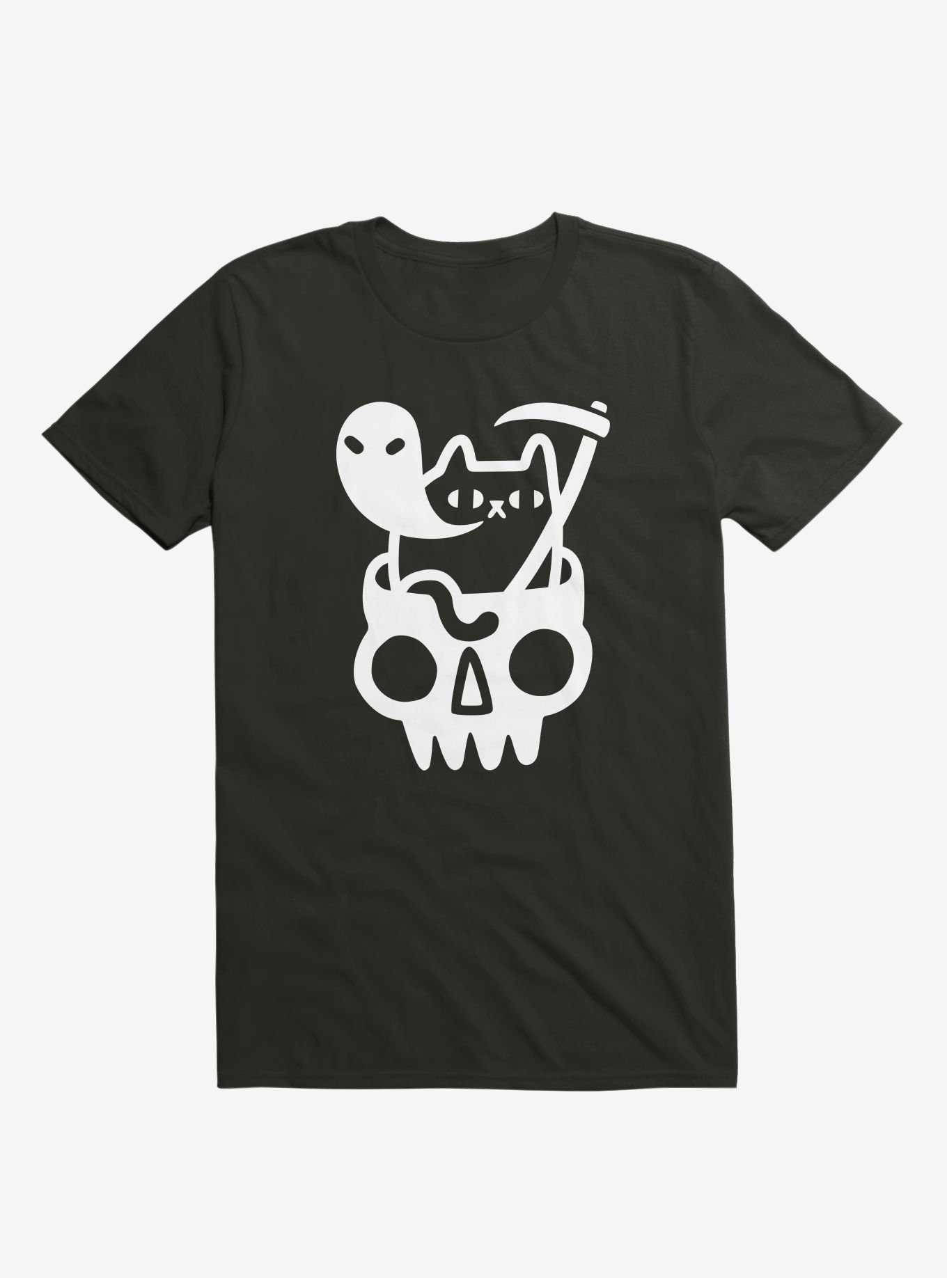 Doom Cat Black T-Shirt By Obinsun, , hi-res