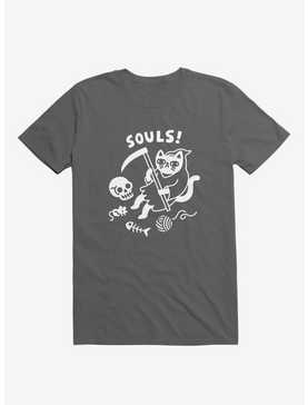 Death Cat Asphalt Grey T-Shirt, , hi-res