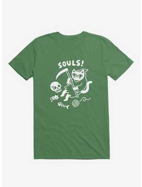 Death Cat Kelly Green T-Shirt, , hi-res