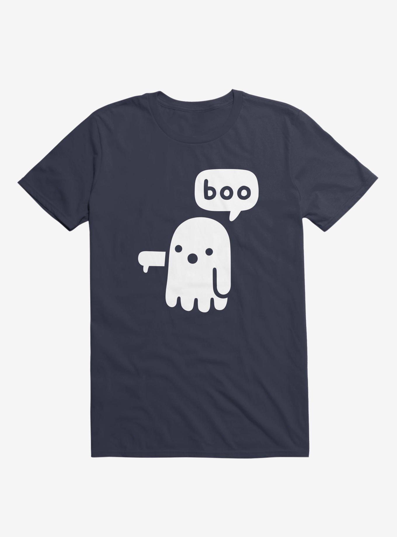 Ghost Of Disapproval Navy Blue T-Shirt, NAVY, hi-res