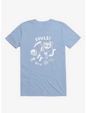 Death Cat Light Blue T-Shirt, , hi-res