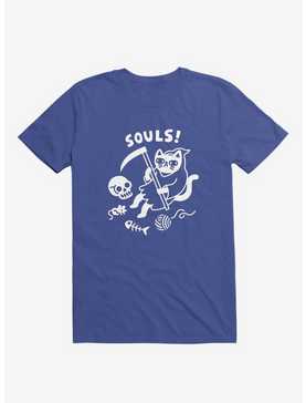 Death Cat Royal Blue T-Shirt, , hi-res