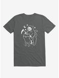 Death Rides A Black Cat Asphalt Grey T-Shirt, ASPHALT, hi-res