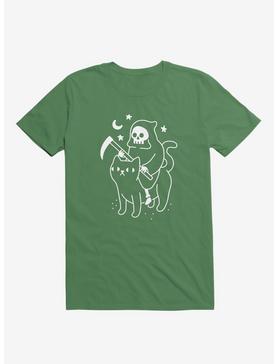 Death Rides A Black Cat Kelly Green T-Shirt, , hi-res