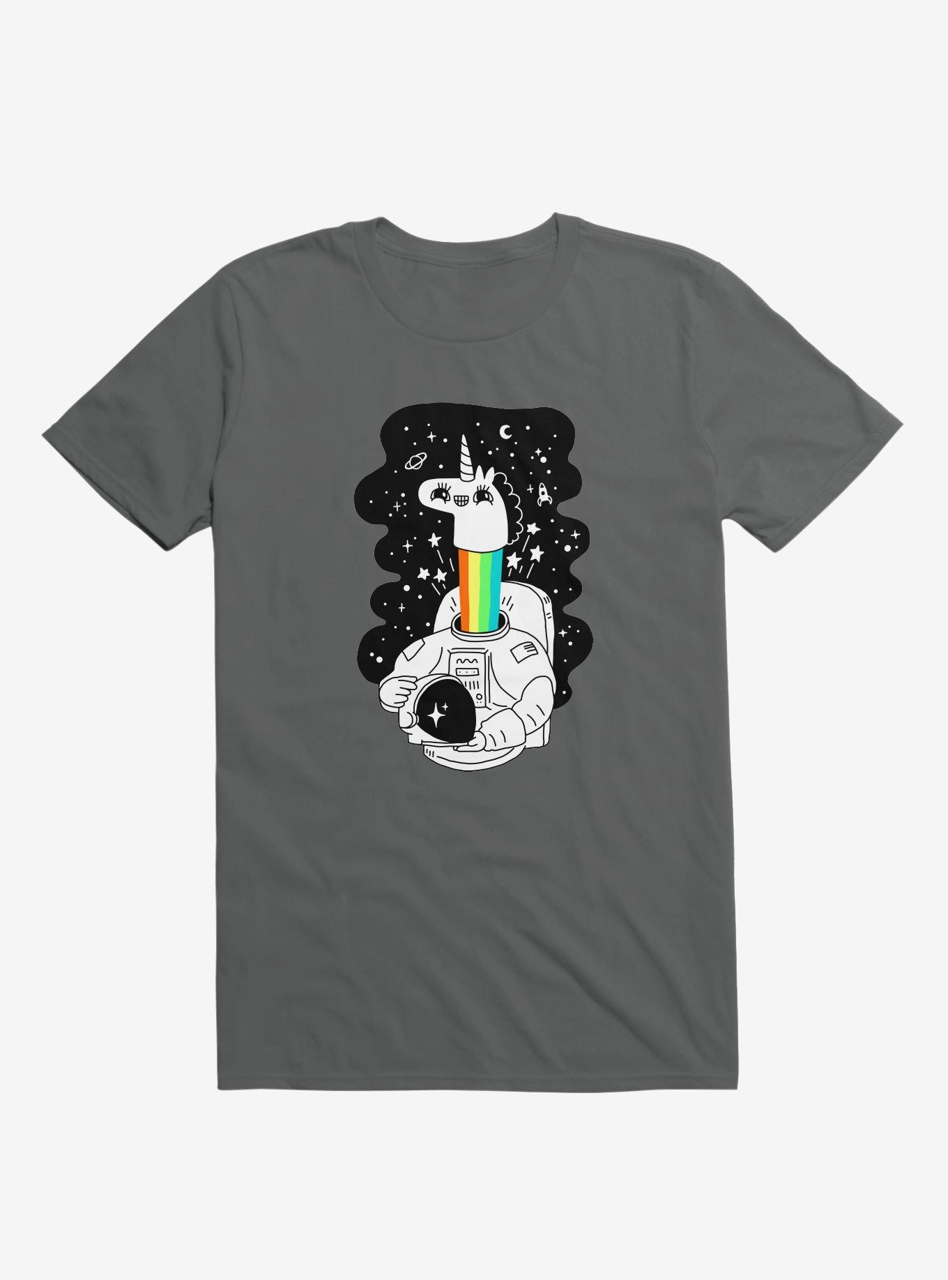 See You In Space! Unicorn Astronaut Asphalt Grey T-Shirt, ASPHALT, hi-res