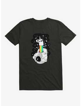 See You In Space! Unicorn Astronaut Black T-Shirt, , hi-res