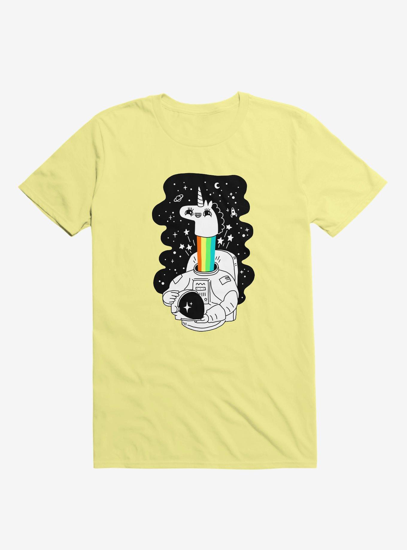 See You Space! Unicorn Astronaut Yellow T-Shirt