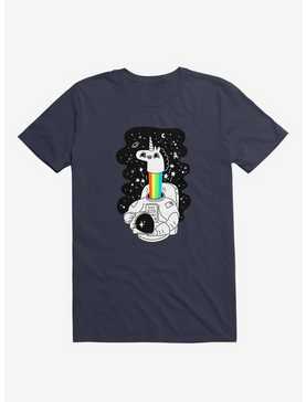 See You In Space! Unicorn Astronaut Navy Blue T-Shirt, , hi-res