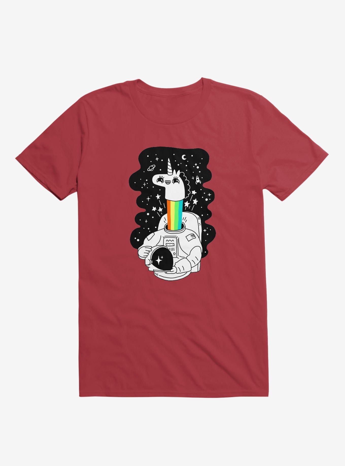 See You In Space! Unicorn Astronaut Red T-Shirt, , hi-res
