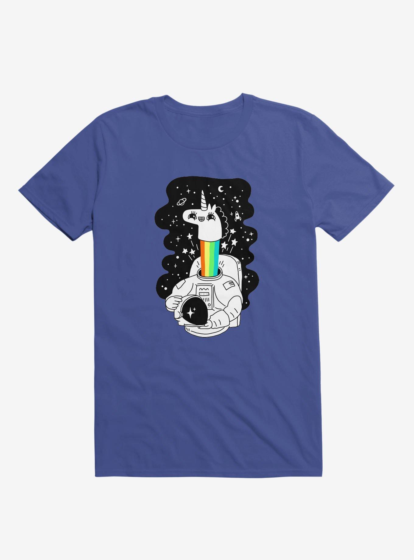 See You Space! Unicorn Astronaut Royal Blue T-Shirt