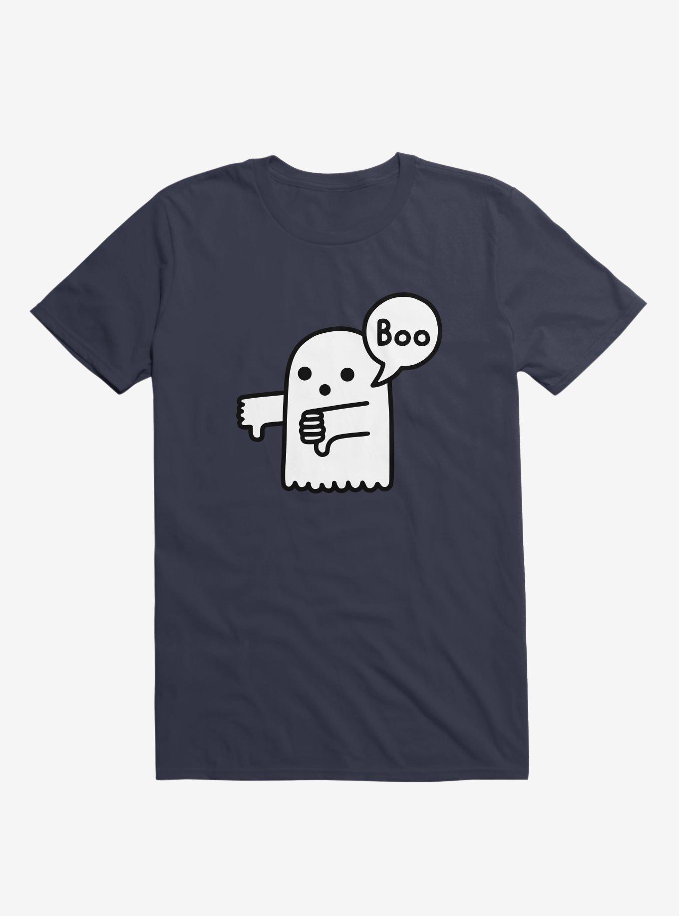 Ghost Of Disapproval Navy Blue T-Shirt, , hi-res