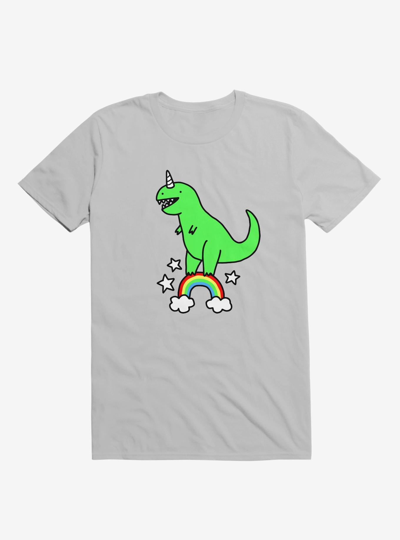 T-Rexicorn Silver T-Shirt, SILVER, hi-res