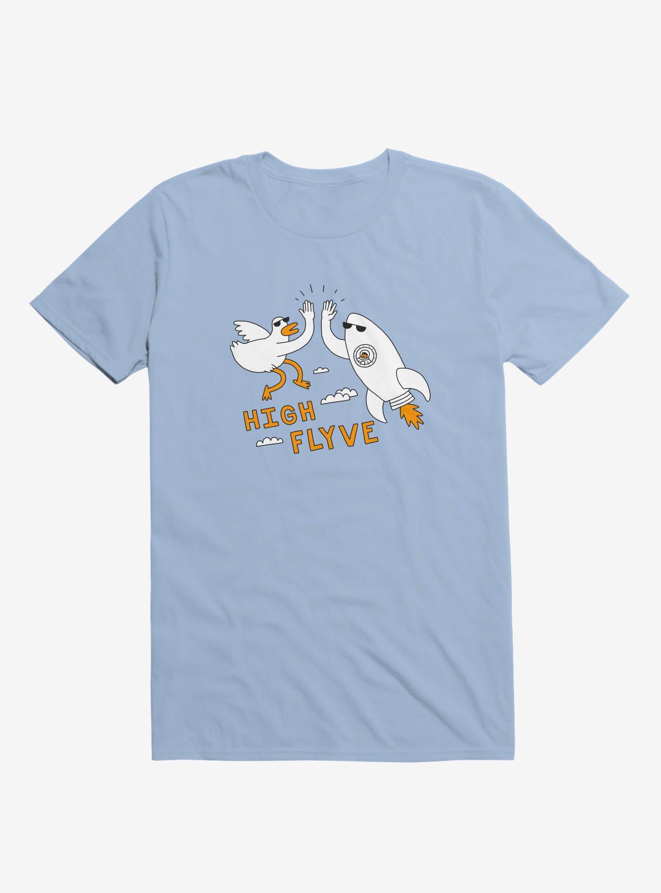 High Flyve Rocket And Bird Light Blue T-Shirt, , hi-res