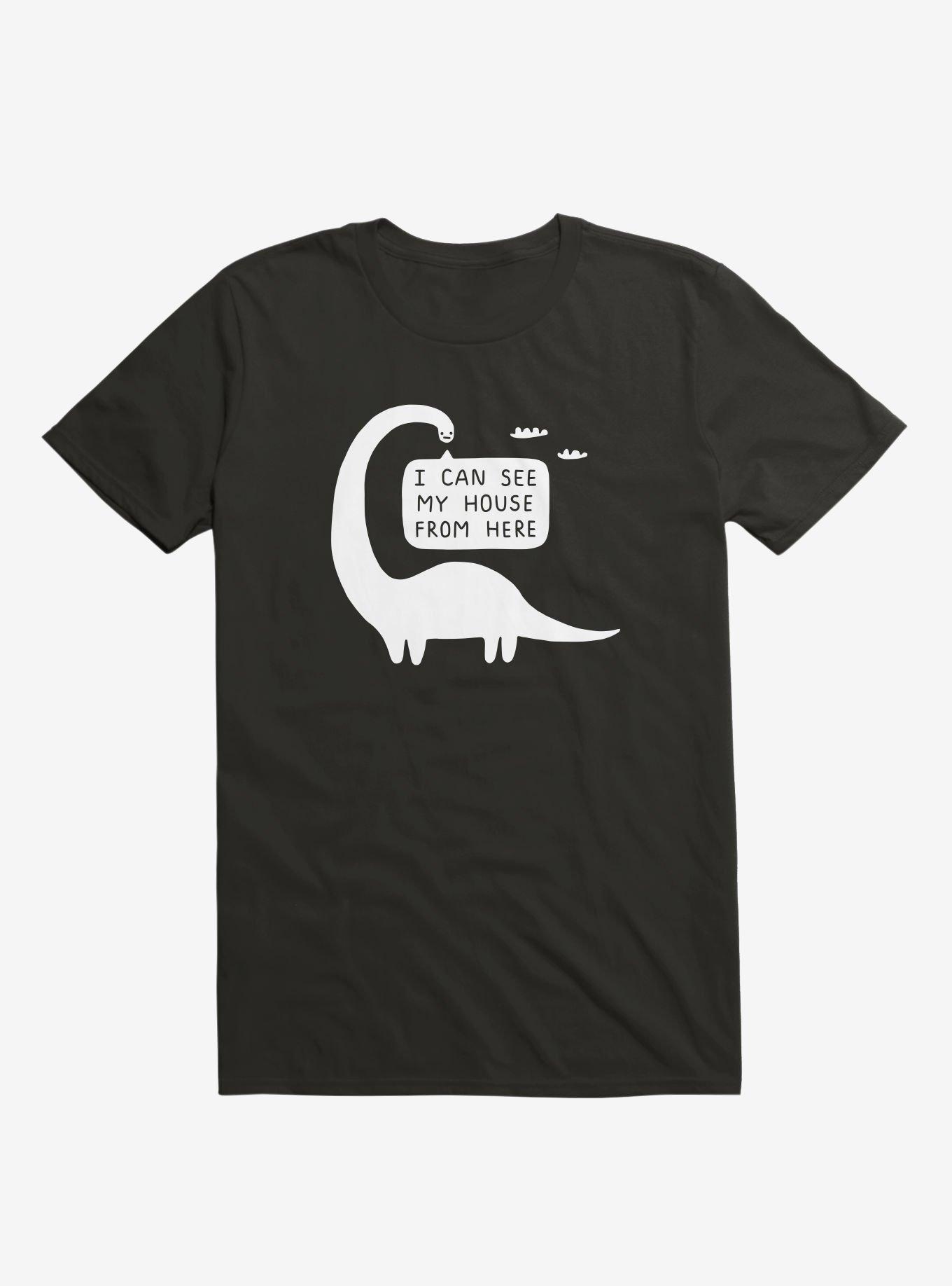 I Can See My House From Here Dinosaur Black T-Shirt - BLACK | Hot Topic