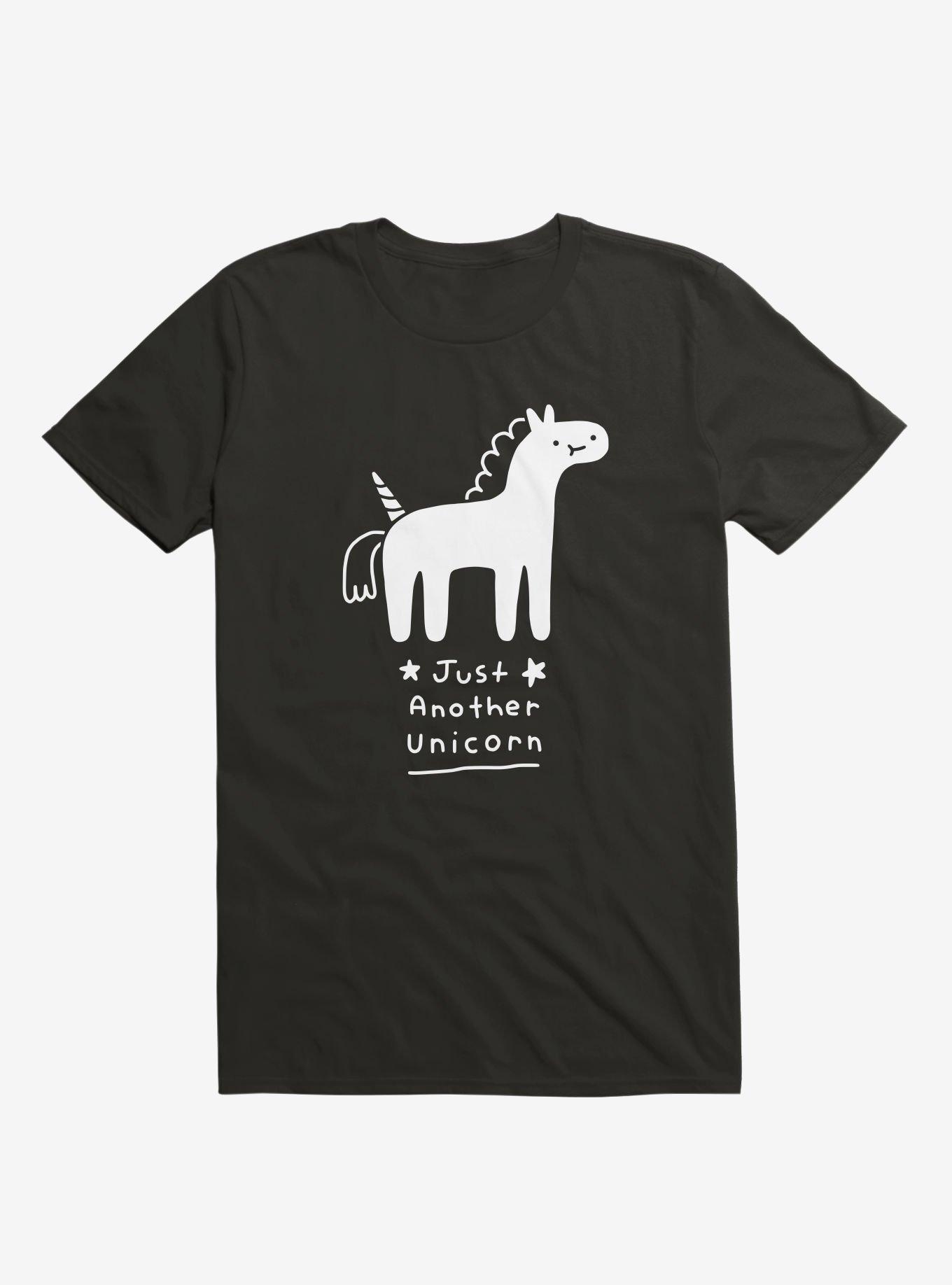 Just Another Unicorn Black T-Shirt, BLACK, hi-res