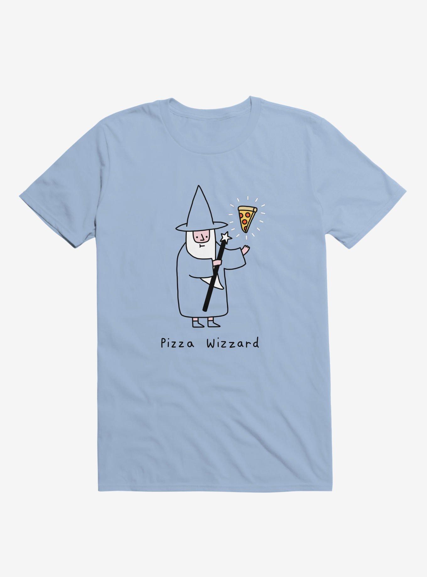 THRDLESS Pizza Wizard Light Blue T-Shirt
