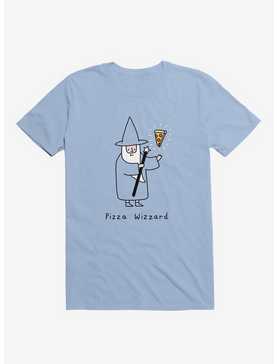 Pizza Wizard Light Blue T-Shirt, , hi-res