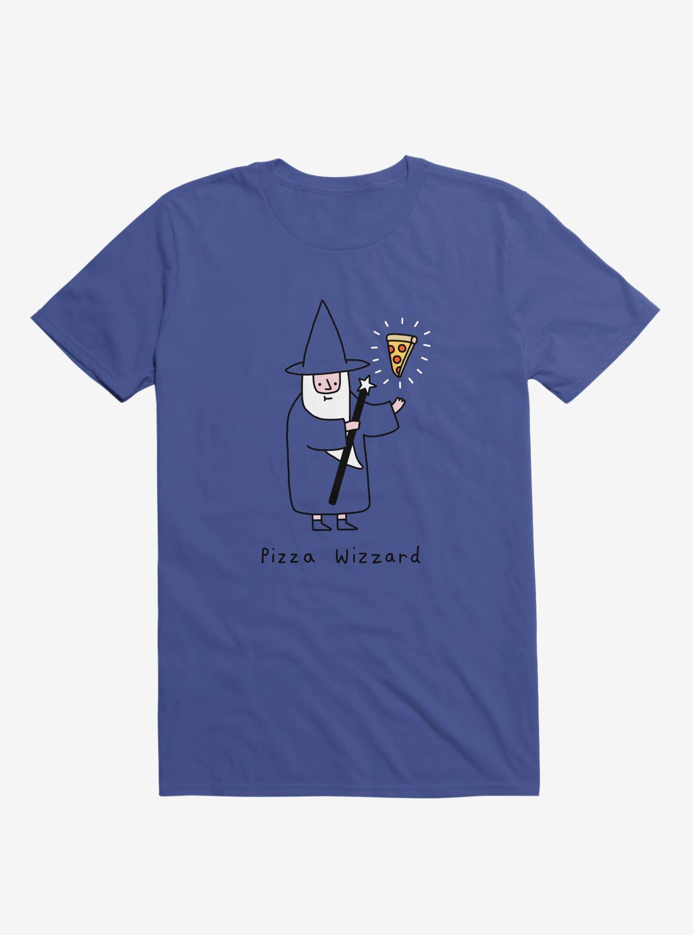 Pizza Wizard Royal Blue T-Shirt, , hi-res