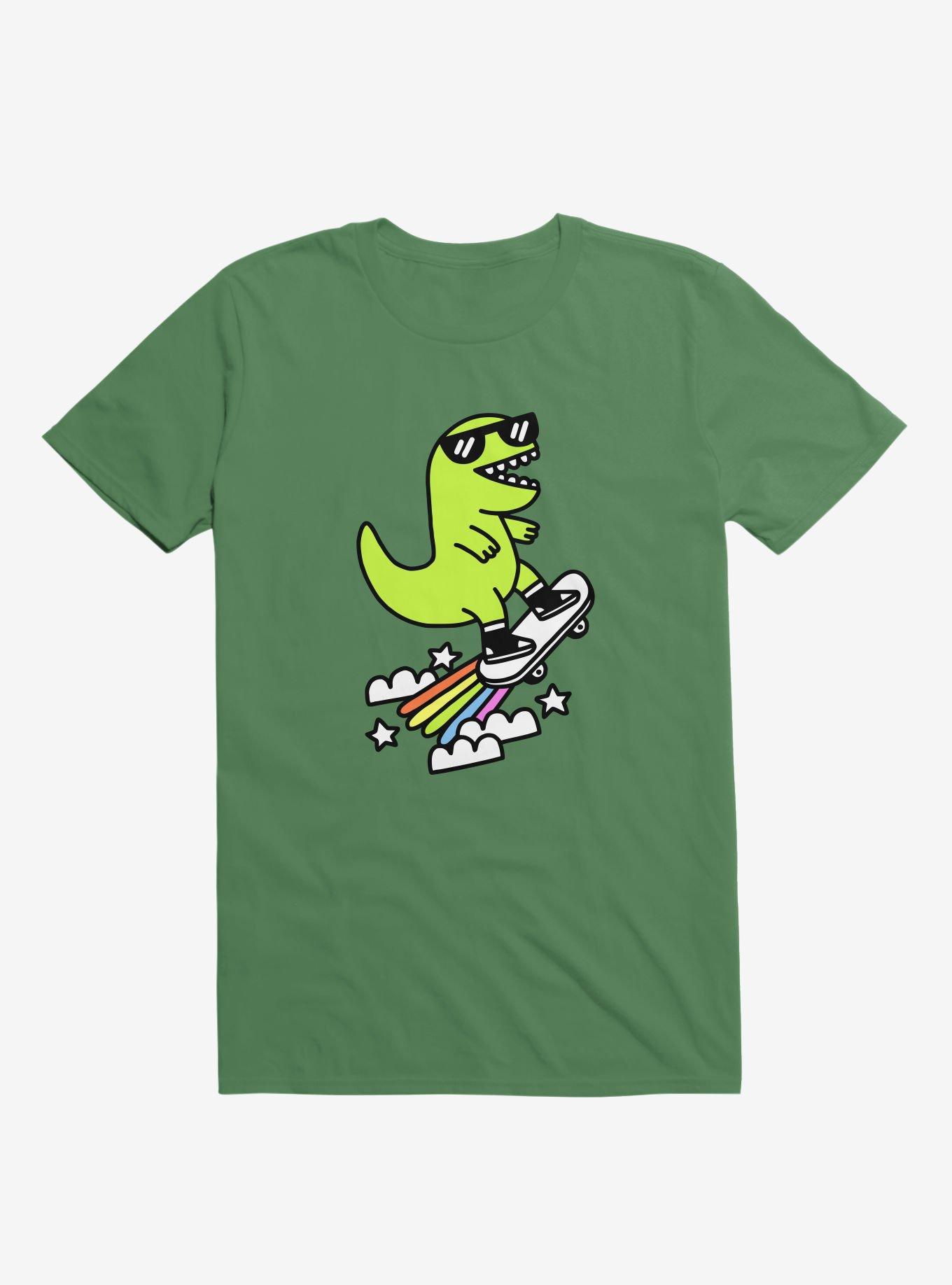 Rad Rex Skateboard Kelly Green T-Shirt, KELLY GREEN, hi-res