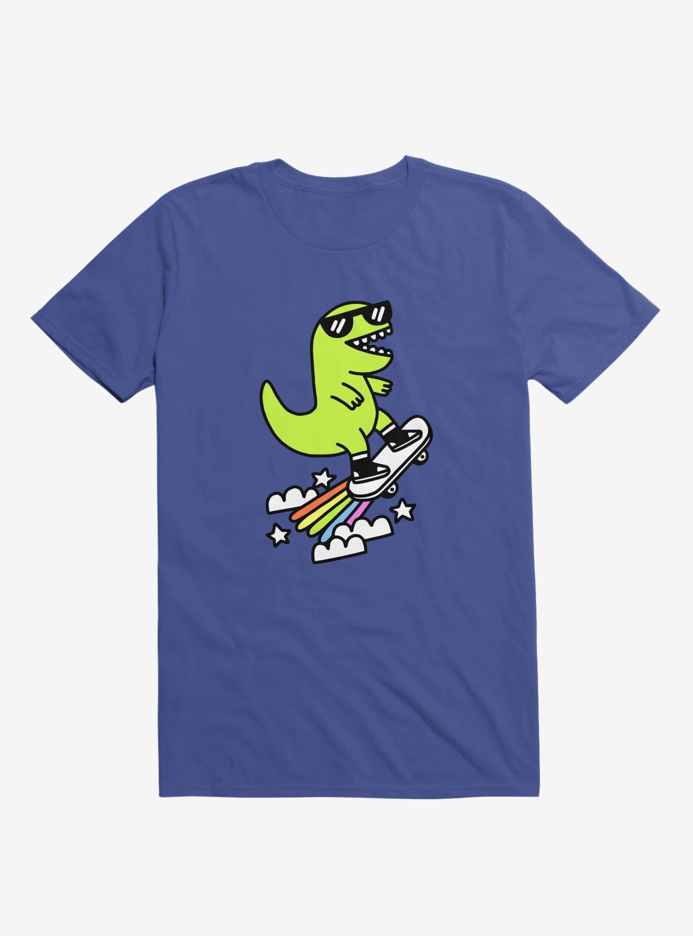 Rad Rex Skateboard Royal Blue T-Shirt, , hi-res