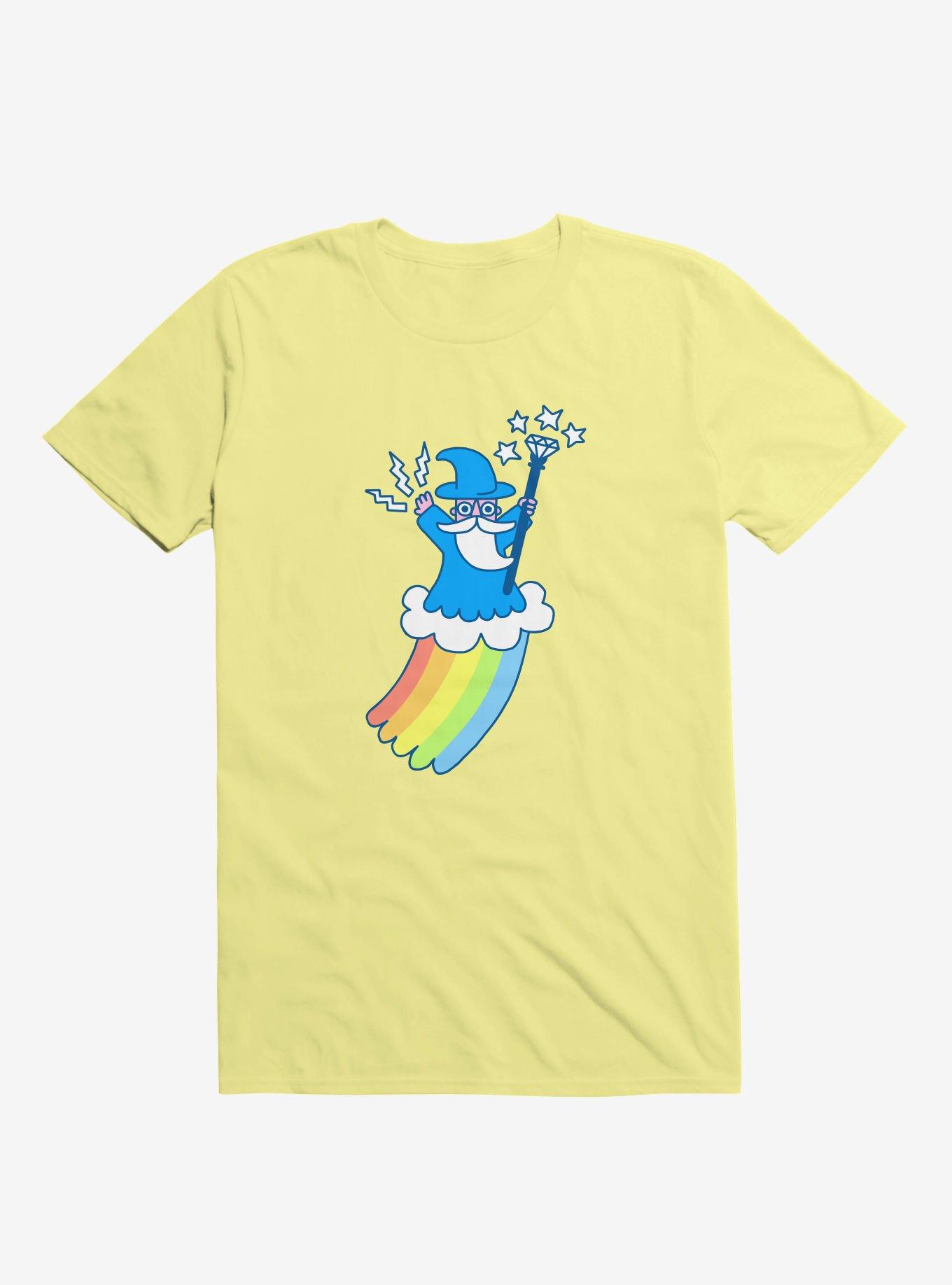 Rainbow Wizard Yellow T-Shirt, YELLOW, hi-res