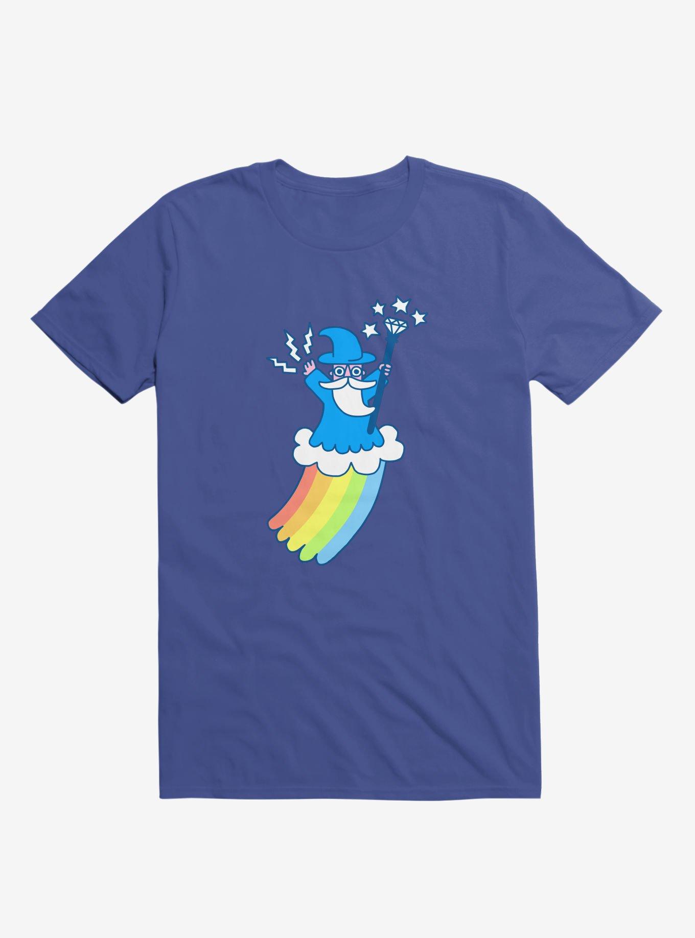 Rainbow Wizard Royal Blue T-Shirt, , hi-res