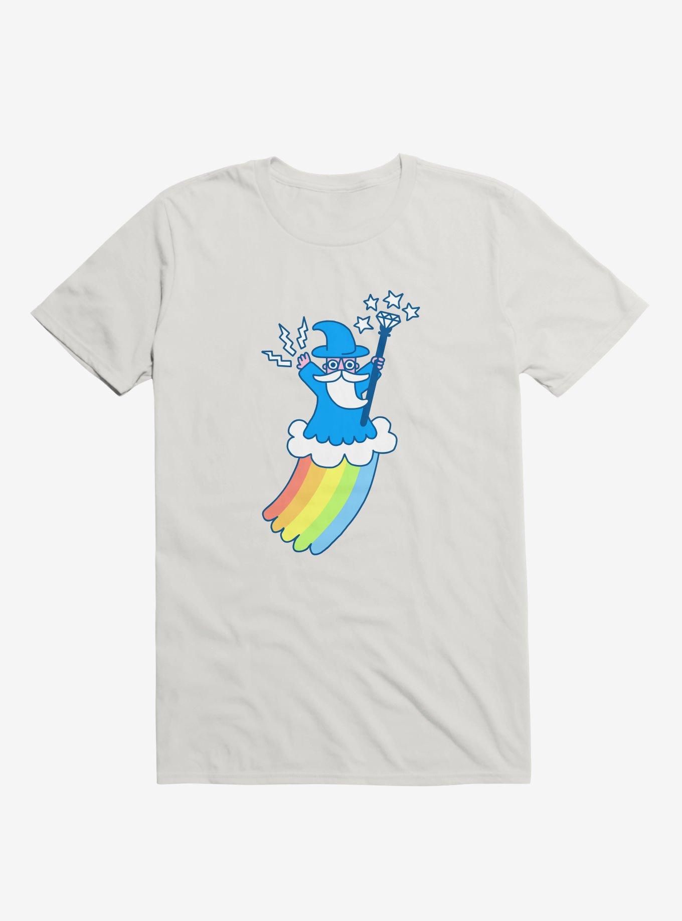 Rainbow Wizard White T-Shirt
