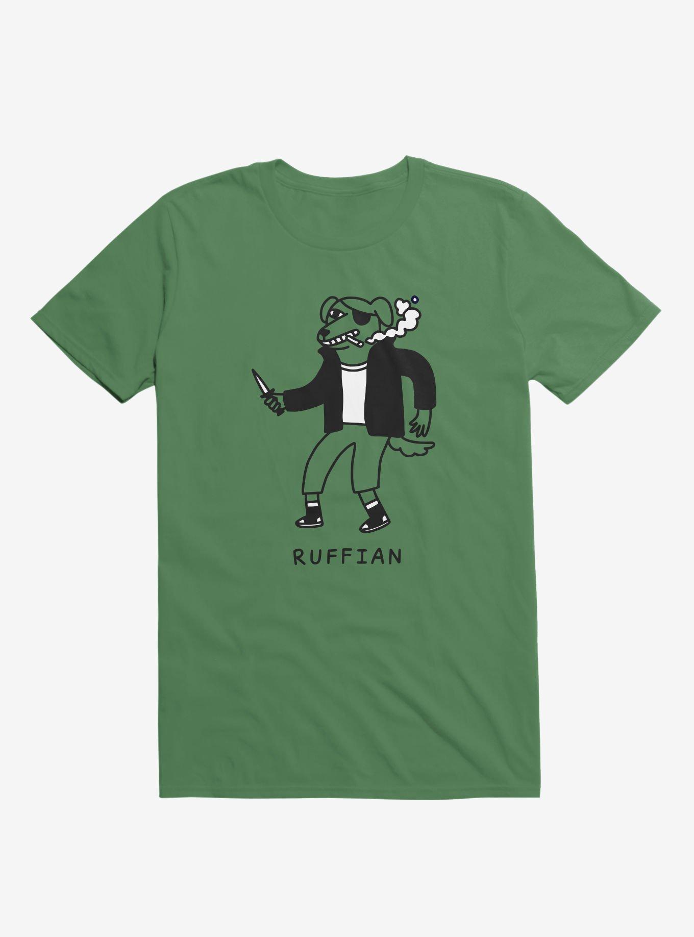 Ruffian Dog Kelly Green T-Shirt, , hi-res