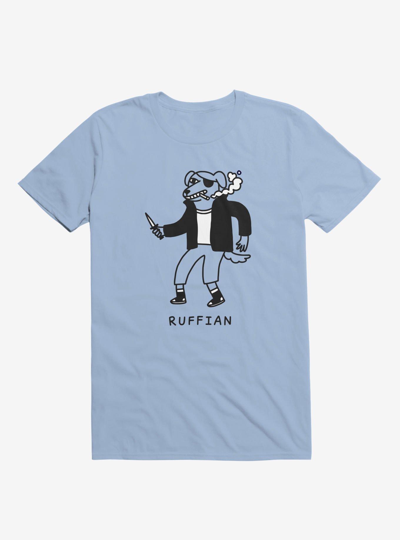Ruffian Dog Light Blue T-Shirt, , hi-res