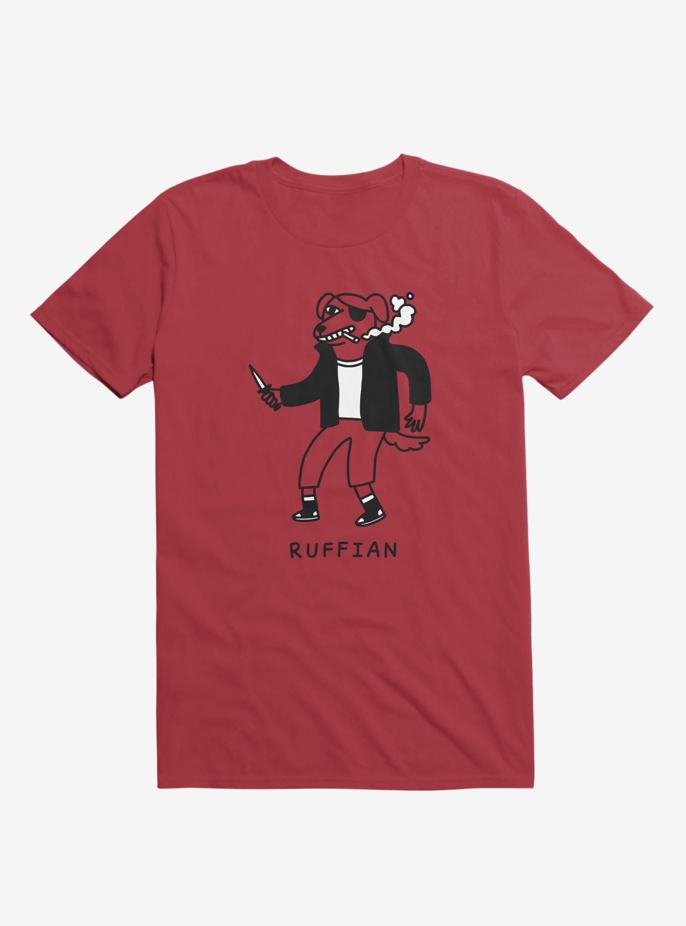 Ruffian Dog Red T-Shirt