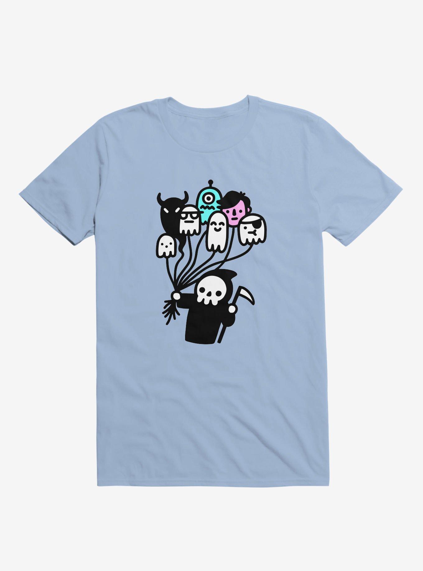 Soul Collector Doodle Light Blue T-Shirt, LIGHT BLUE, hi-res