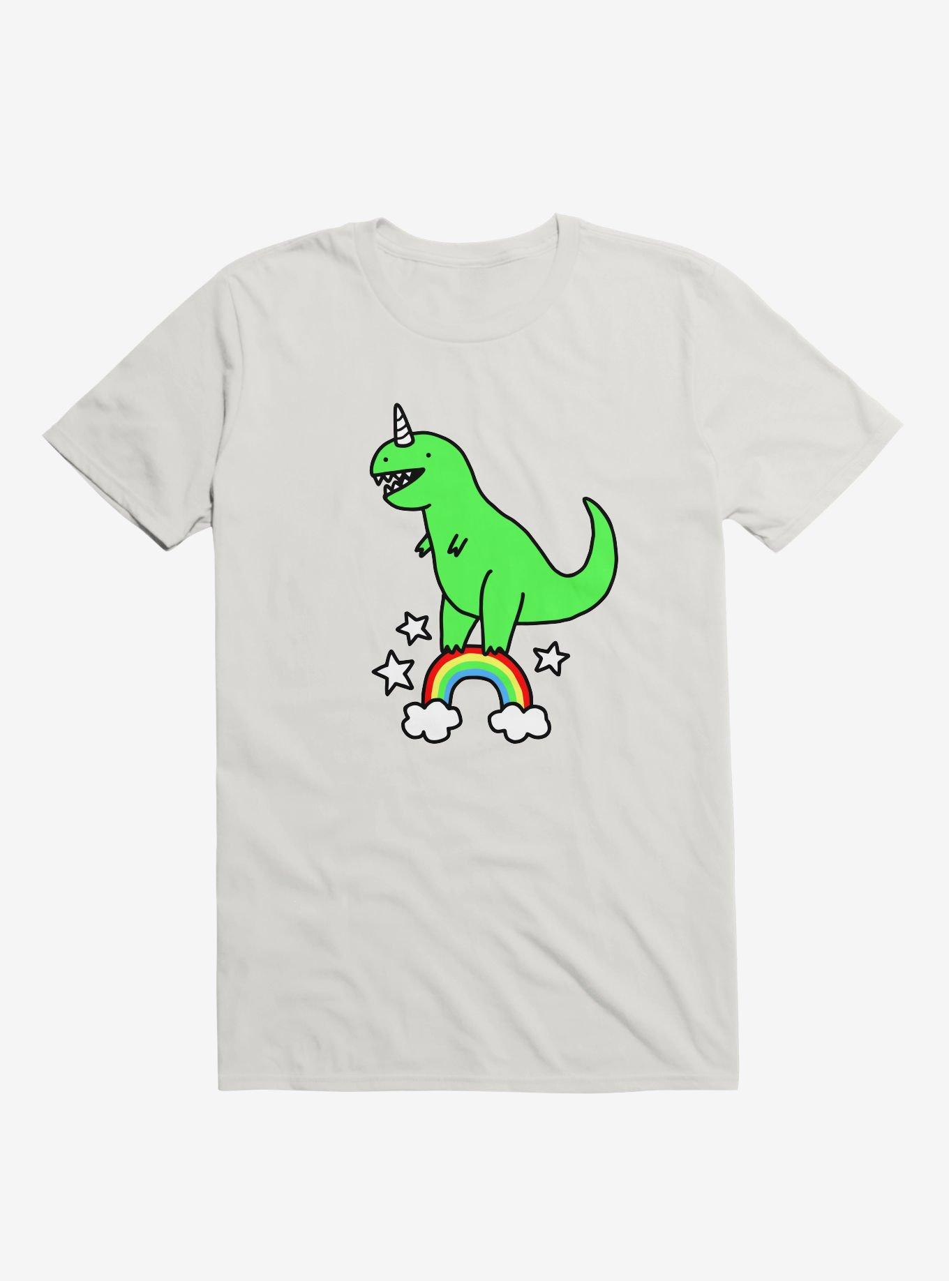 T-Rexicorn White T-Shirt, WHITE, hi-res