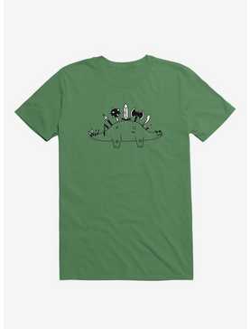 The Best Defense Is A Good Offense Dinosaur Kelly Green T-Shirt, , hi-res