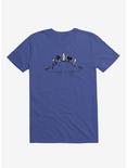 The Best Defense Is A Good Offense Dinosaur Royal Blue T-Shirt, ROYAL, hi-res