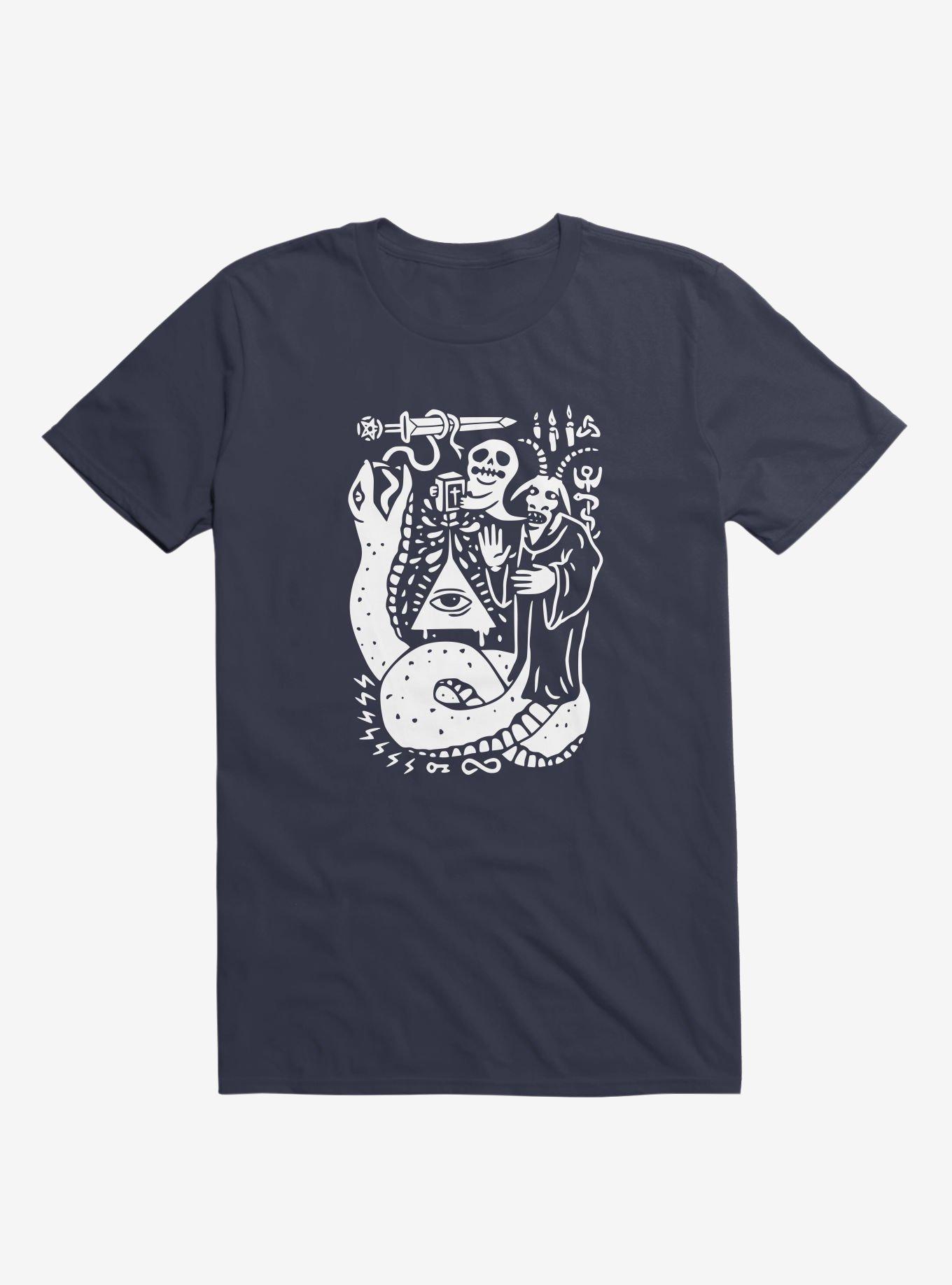 Yo Cult Navy Blue T-Shirt, NAVY, hi-res