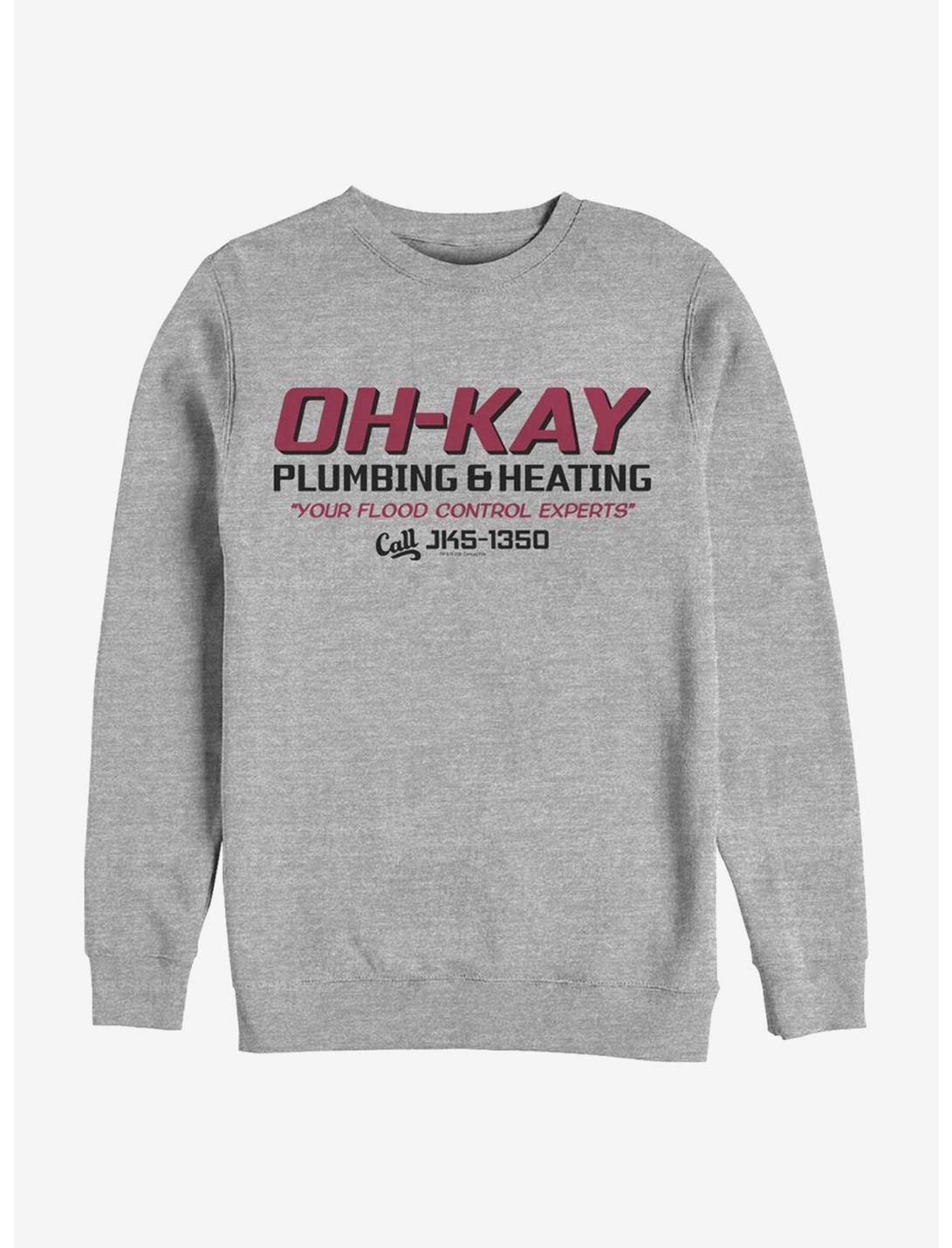 Home Alone Oh-Kay Plumbing Sweatshirt, ATH HTR, hi-res