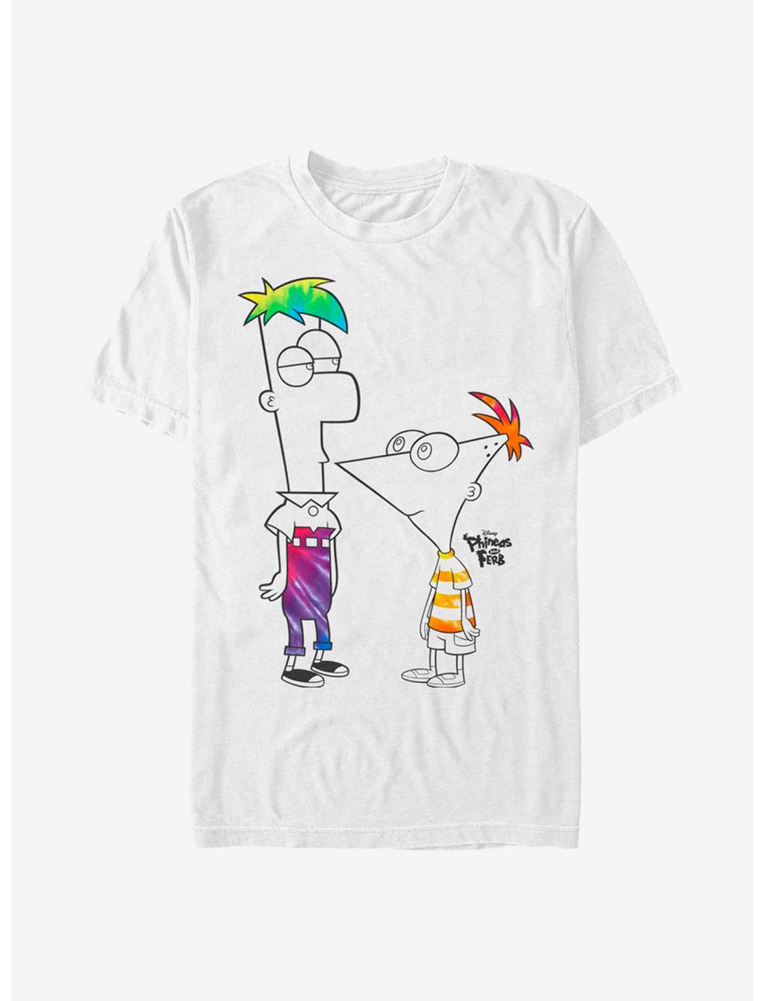 Disney Phineas And Ferb Boys Of Tie Dye T-Shirt, WHITE, hi-res