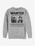 Home Alone Wet Bandits Wanted Poster Sweatshirt, ATH HTR, hi-res