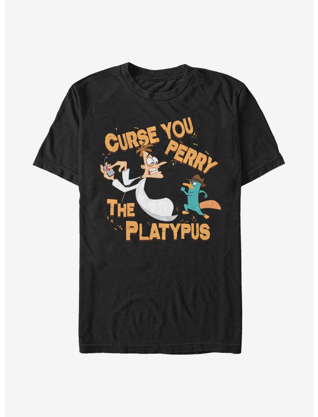 Disney Phineas And Ferb Curse You T-Shirt, BLACK, hi-res