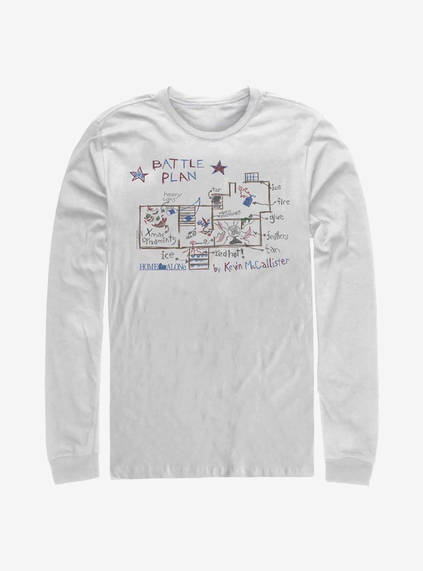 Home Alone Kevin's Plan Long-Sleeve T-Shirt, WHITE, hi-res