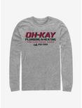 Home Alone Oh-Kay Plumbing Long-Sleeve T-Shirt, ATH HTR, hi-res