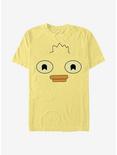 Disney Phineas And Ferb Ducky Momo Big Face T-Shirt, BANANA, hi-res