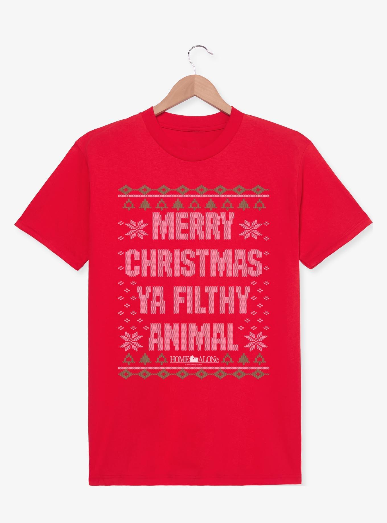 Home Alone Merry Christmas Sweater Pattern T-Shirt