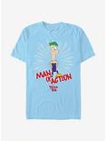 Disney Phineas And Ferb Man Of Action T-Shirt, LT BLUE, hi-res